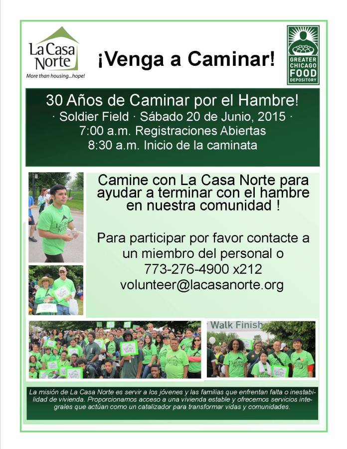 Walk for Hunger Spanish